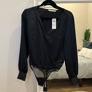 A&F Satin Bodysuit